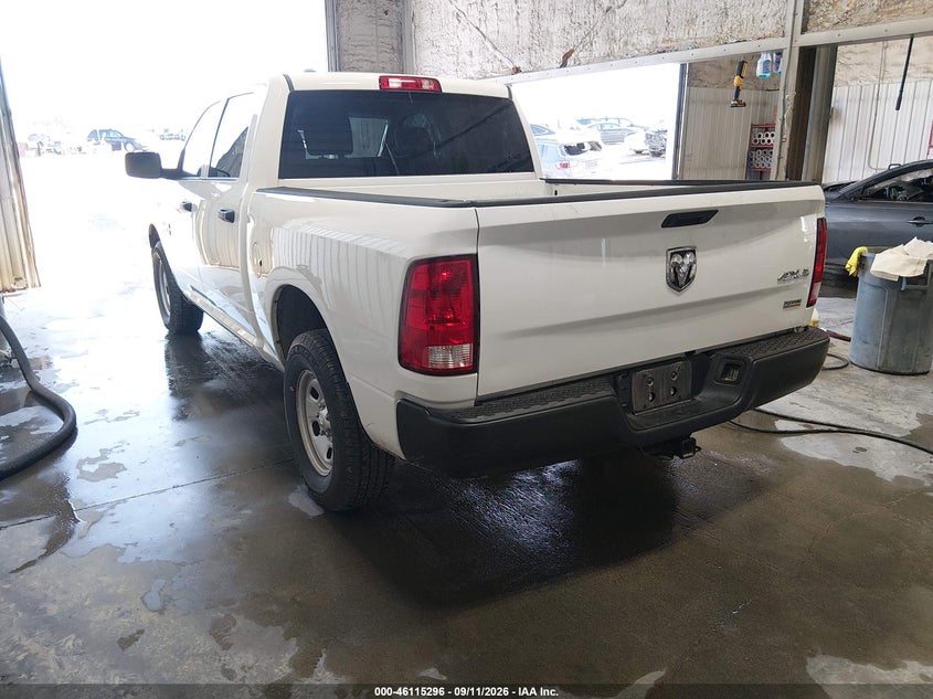 Vin: 1c6rr7kg6js293142, lot: 46615012, ram 1500 tradesman  4x4 5'7 box 20183