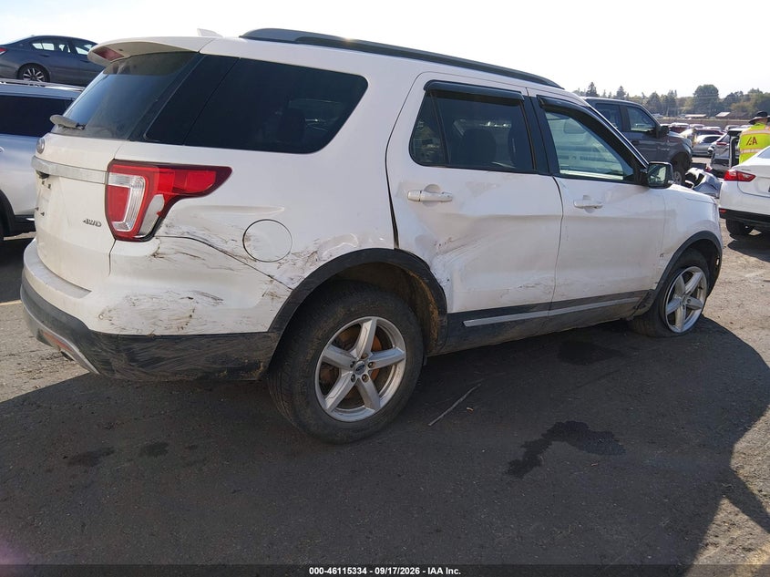 Vin: 1fm5k8d84hgd08138, lot: 46615050, ford explorer xlt 20174