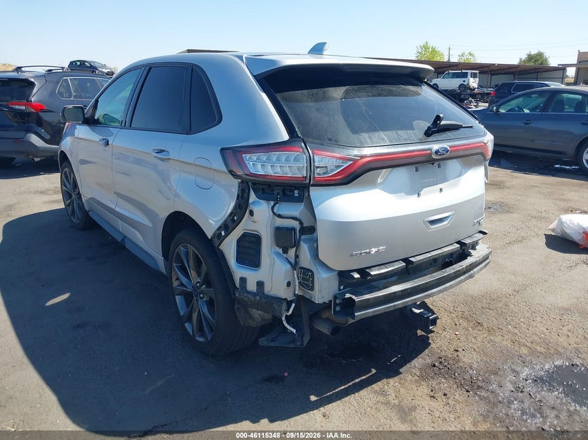 Vin: 2fmpk4ap2gbb58842, lot: 46615064, ford edge sport 20163
