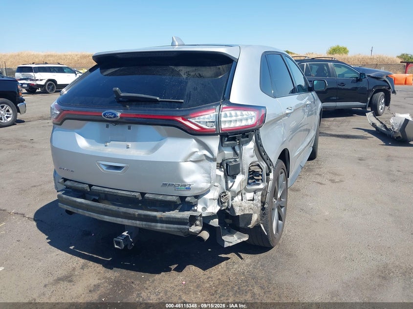 Vin: 2fmpk4ap2gbb58842, lot: 46615064, ford edge sport 20164