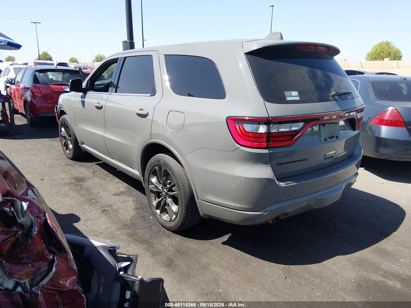 Vin: 1c4rdhdg9mc608590, lot: 46615082, dodge durango gt rwd 20213