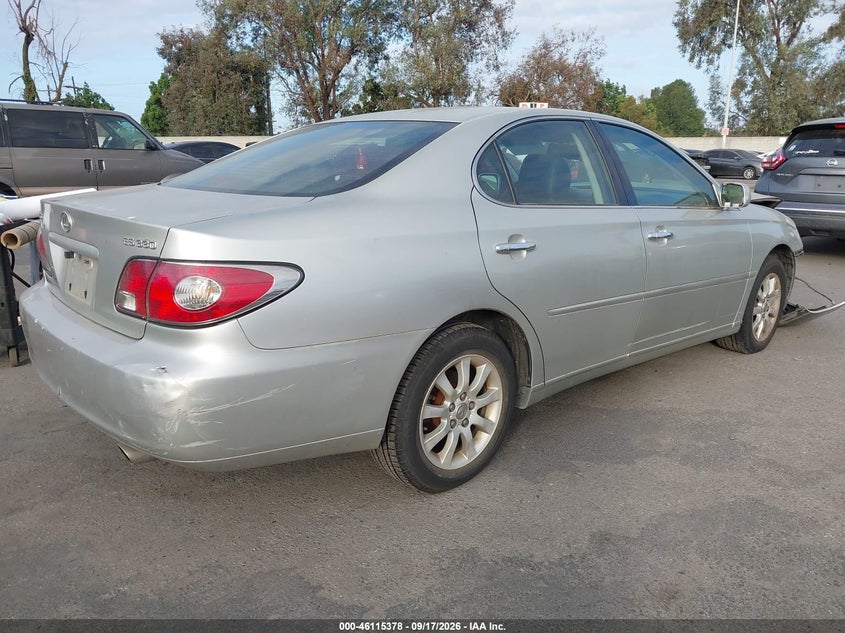 LEXUS ES 330 2004 VIN JTHBA30G645006476