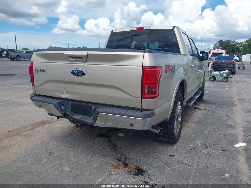 Vin: 1ftew1eg4hfc18273, lot: 46615097, ford f-150 lariat 20174