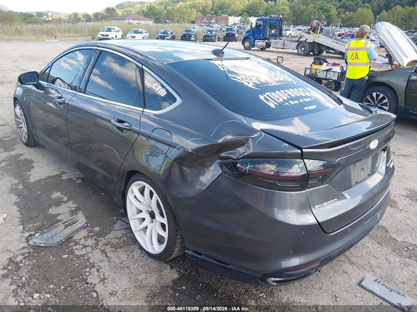Vin: 3fa6p0d99gr184059, lot: 46615105, ford fusion titanium 20163