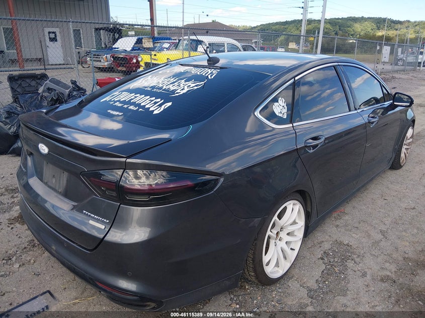Vin: 3fa6p0d99gr184059, lot: 46615105, ford fusion titanium 20164