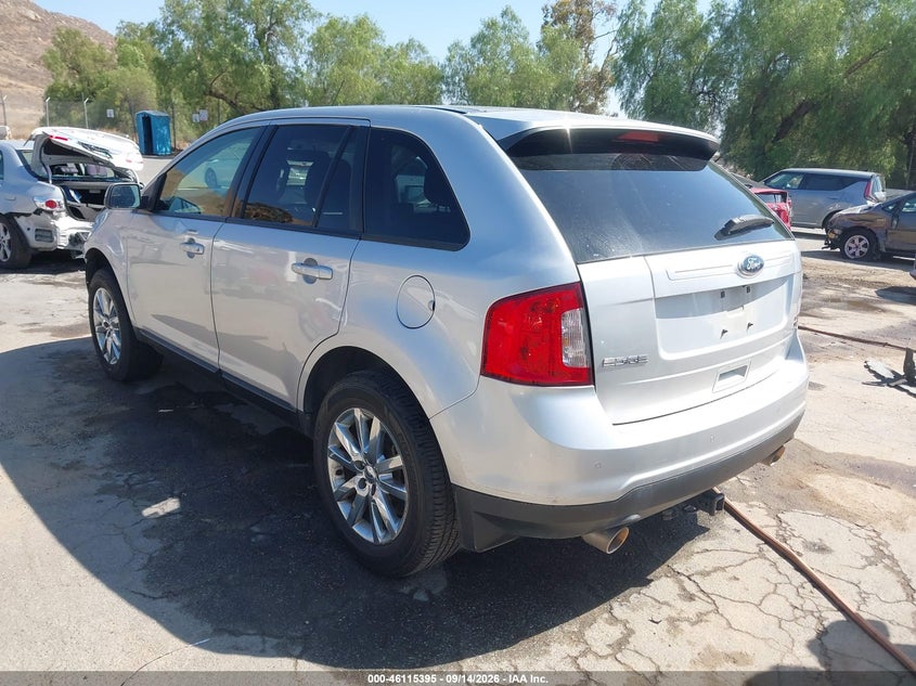Vin: 2fmdk4jc3dbb11735, lot: 46615111, ford edge sel 20133