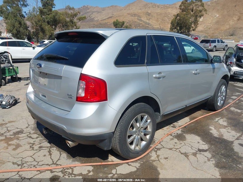 Vin: 2fmdk4jc3dbb11735, lot: 46615111, ford edge sel 20134