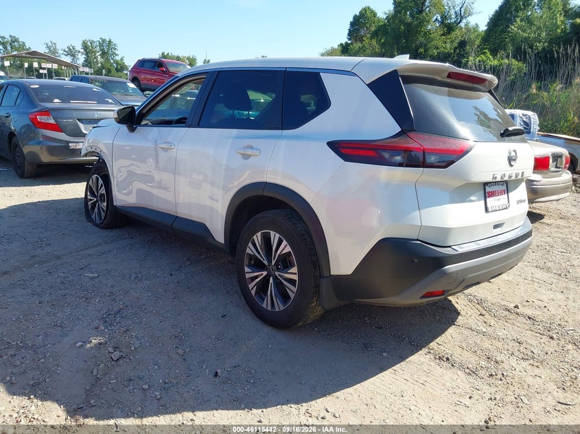 Vin: jn8bt3bb0pw477314, lot: 46615158, nissan rogue sv intelligent awd 20233