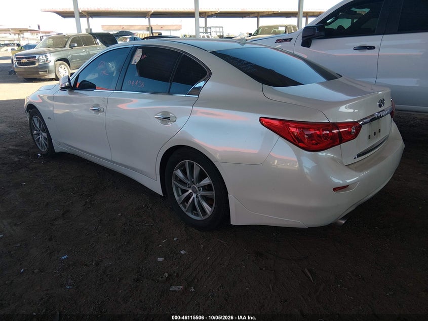 Vin: jn1ev7ap4gm304286, lot: 46615222, infiniti q50 3.0t premium 20163