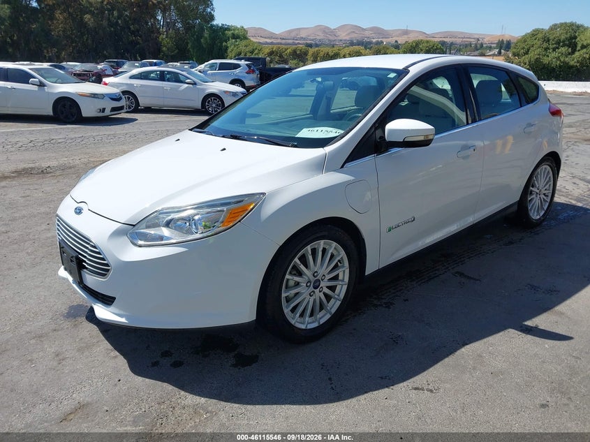 Vin: 1fadp3r44jl296134, lot: 46615262, ford focus electric 20182