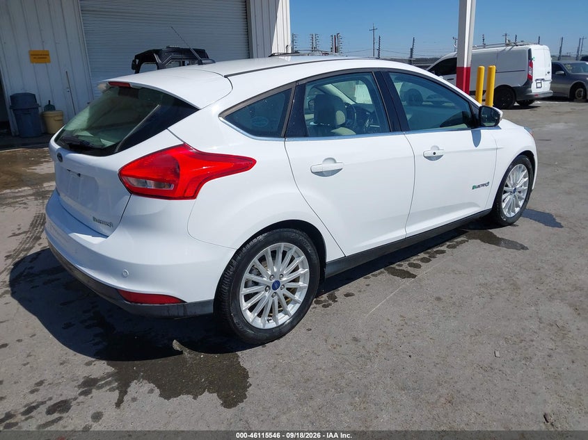 Vin: 1fadp3r44jl296134, lot: 46615262, ford focus electric 20184