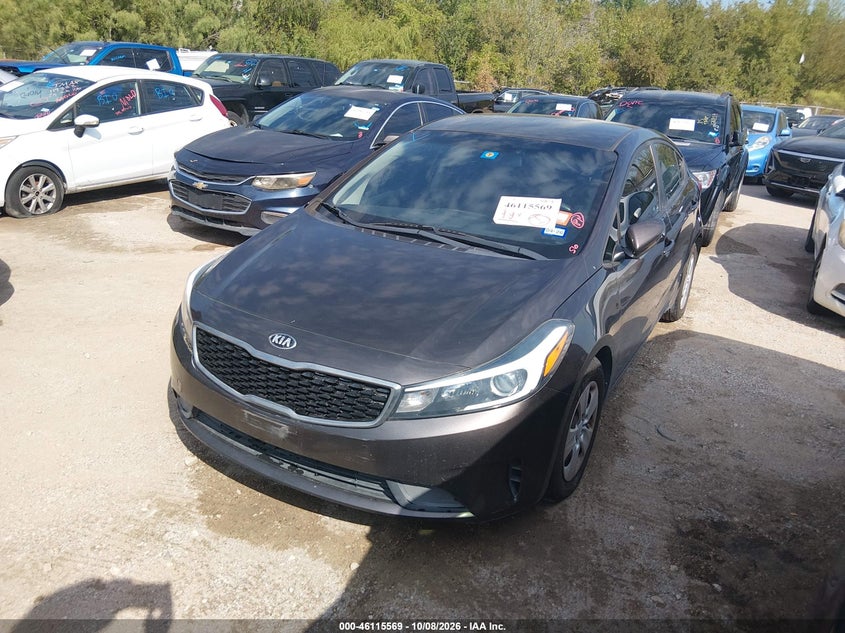 Vin: 3kpfk4a72je183966, lot: 46615285, kia forte lx 20182