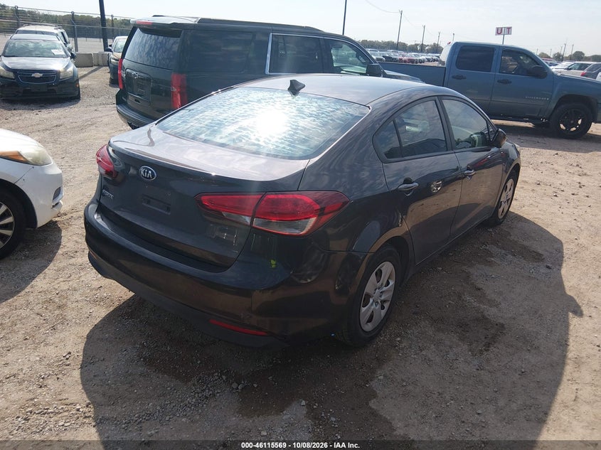 Vin: 3kpfk4a72je183966, lot: 46615285, kia forte lx 20184