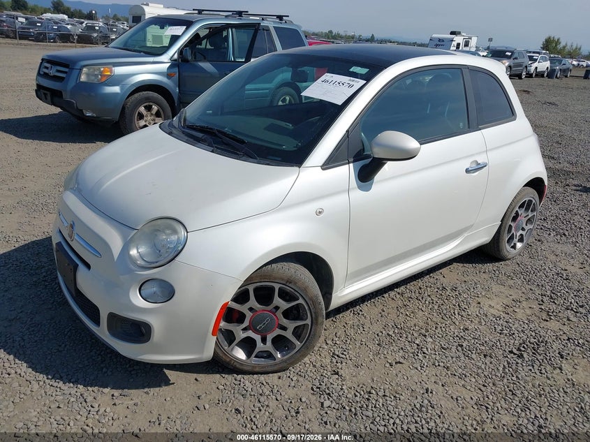 Vin: 3c3cffbr3ct116699, lot: 46615286, fiat 500 sport 20122