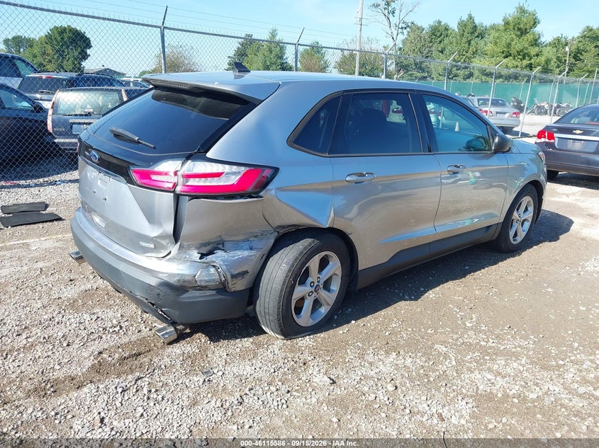 Vin: 2fmpk4g92lbb44930, lot: 46615302, ford edge se 20204