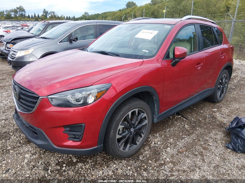 Vin: jm3ke4dyxg0854884, lot: 46615303, mazda cx-5 grand touring 20162