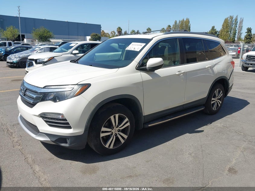 Vin: 5fnyf6h72jb011011, lot: 46615314, honda pilot ex-l 20182