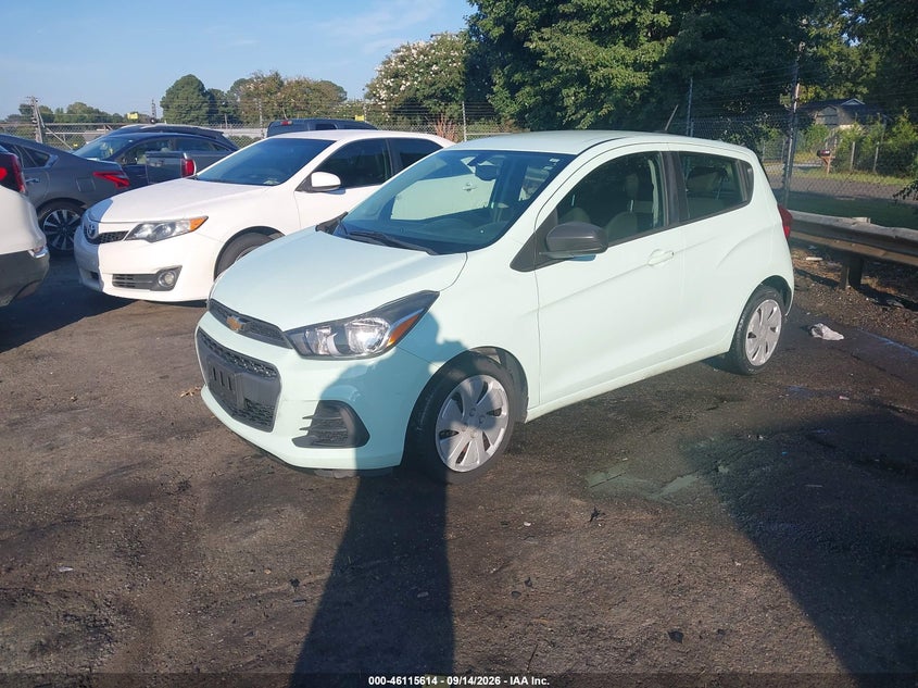 Vin: kl8cb6sa9jc469127, lot: 46615330, chevrolet spark ls cvt 20182