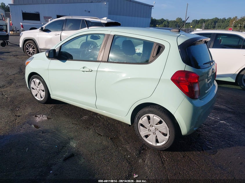 Vin: kl8cb6sa9jc469127, lot: 46615330, chevrolet spark ls cvt 20183