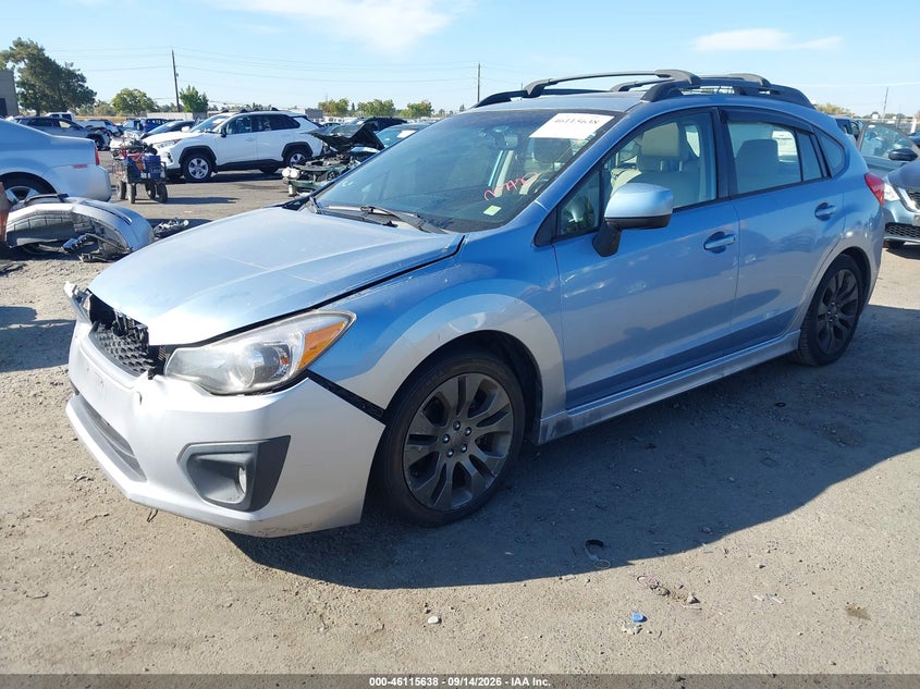 Vin: jf1gpau60ch224444, lot: 46615354, subaru impreza 2.0i sport limited 20122