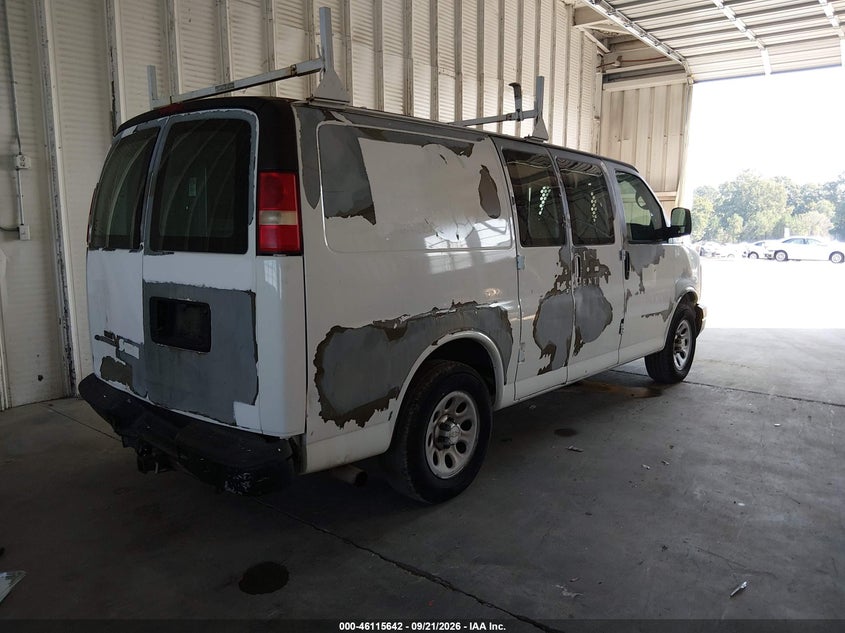 Vin: 1gcugadx2a1112238, lot: 46615358, chevrolet express 1500 work van 20104
