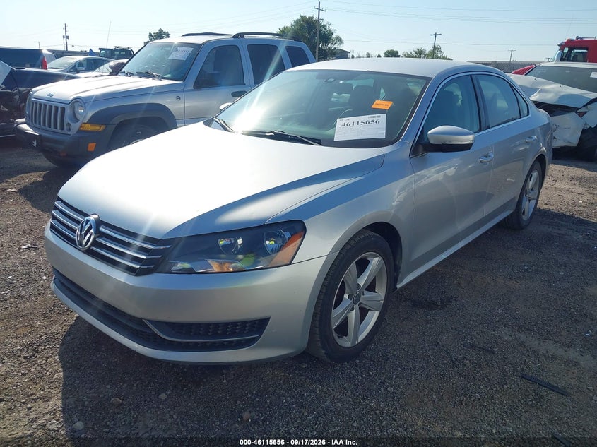 Vin: 1vwbp7a3xdc057152, lot: 46615372, volkswagen passat 2.5l se 20132