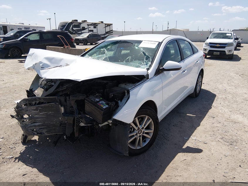 2017 Hyundai Sonata, Front End, IAAI, VIN 5NPE24AF7HH565614 — photo 2