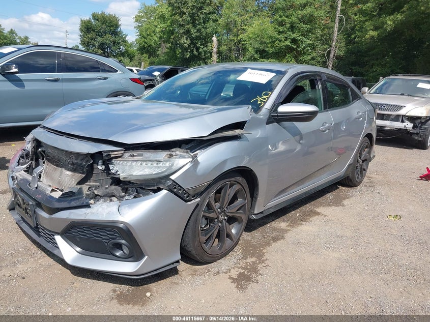 Vin: shhfk7h41ju207065, lot: 46615383, honda civic sport 20182