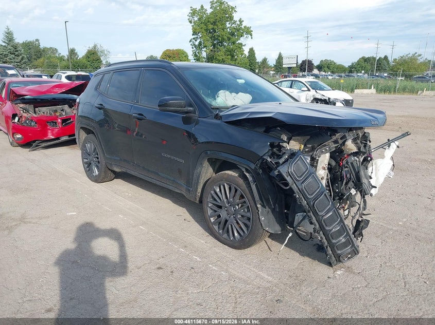 Vin: 3c4njdcb6nt140801, lot: 46615386, jeep compass high altitude 4x4 2022 img_1