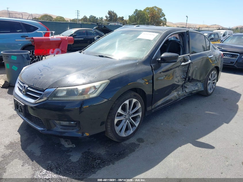 Vin: 1hgcr2f52ea096864, lot: 46615407, honda accord sport 20142