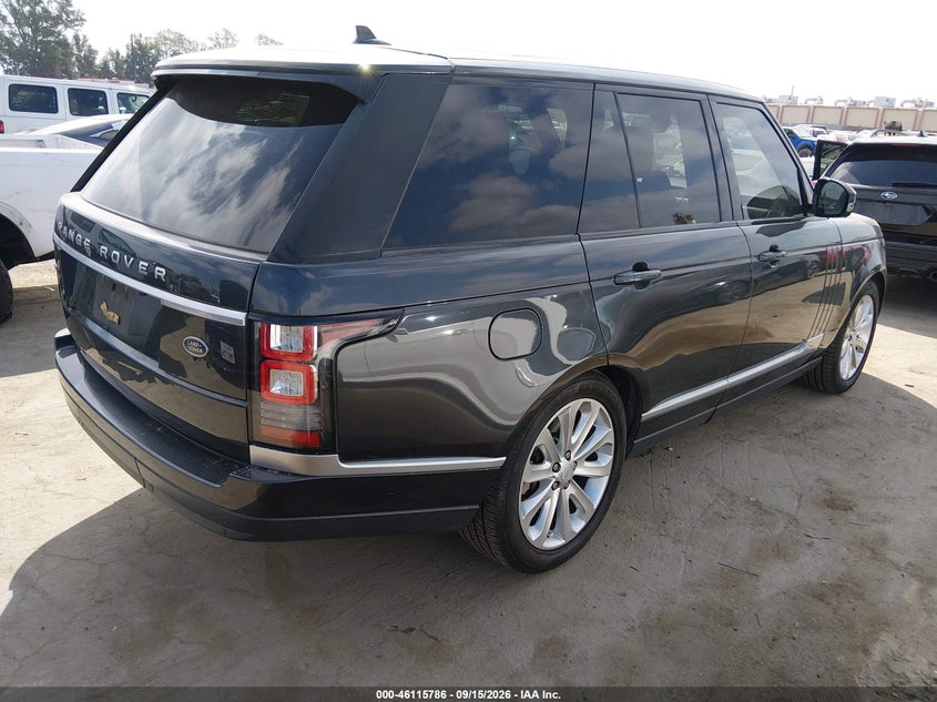 Vin: salgs2kf8ga258639, lot: 46615502, land rover range rover 3.0l v6 turbocharged diesel hse td6 20164