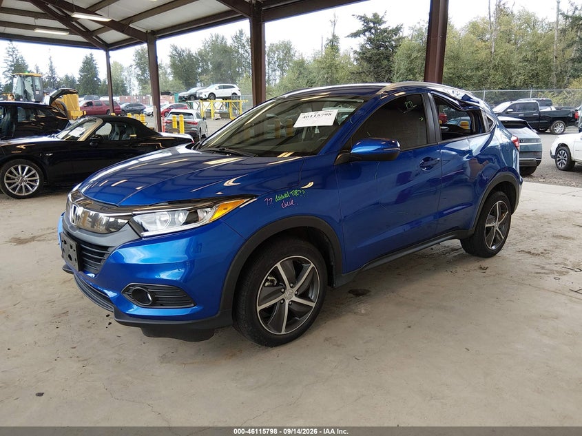 Vin: 3czru6h71nm728294, lot: 46615514, honda hr-v awd ex-l 20222
