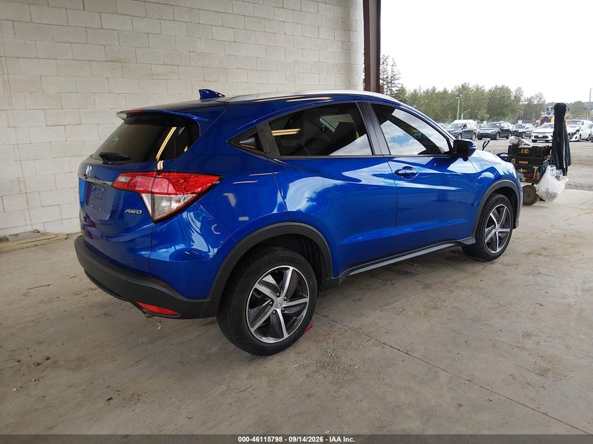 Vin: 3czru6h71nm728294, lot: 46615514, honda hr-v awd ex-l 20224