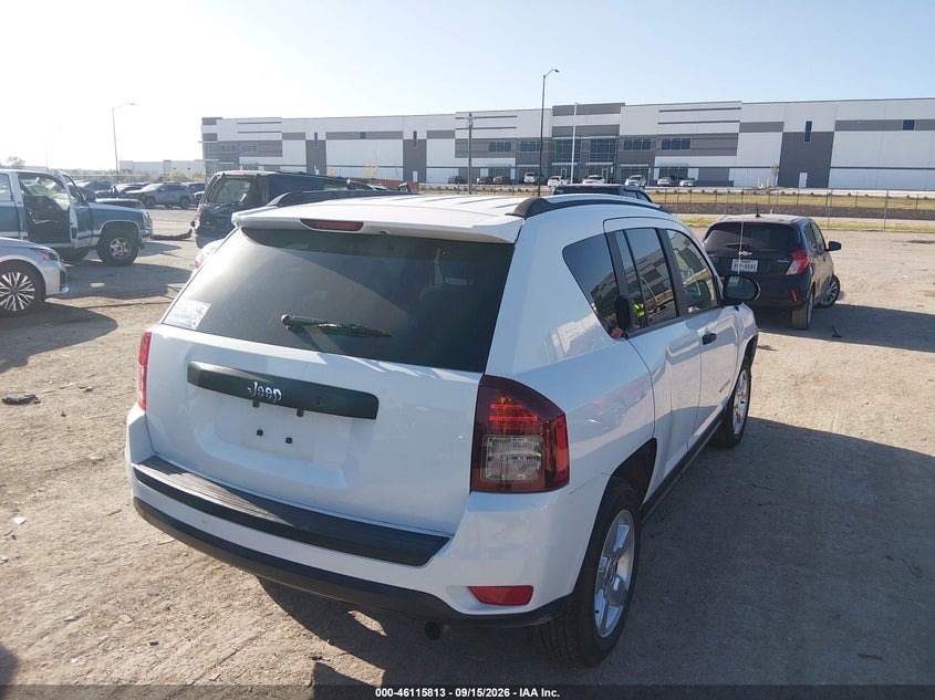 Vin: 1c4njcba5ed723076, lot: 46615529, jeep compass sport 20144