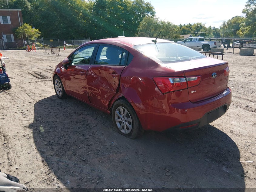 Vin: knadm4a36d6276706, lot: 46615532, kia rio lx 20133