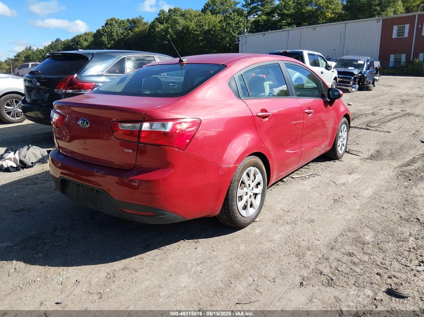 Vin: knadm4a36d6276706, lot: 46615532, kia rio lx 20134