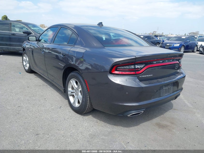 Vin: 2c3cdxbg6ph548048, lot: 46615585, dodge charger sxt 20233