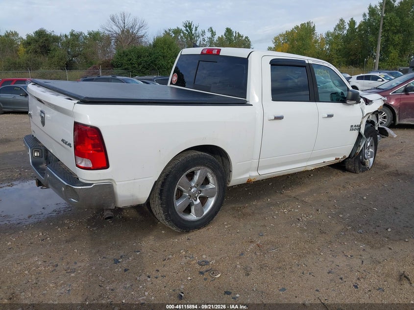 Vin: 1c6rr7lg4hs508266, lot: 46615610, ram 1500 big horn  4x4 5'7 box 20174