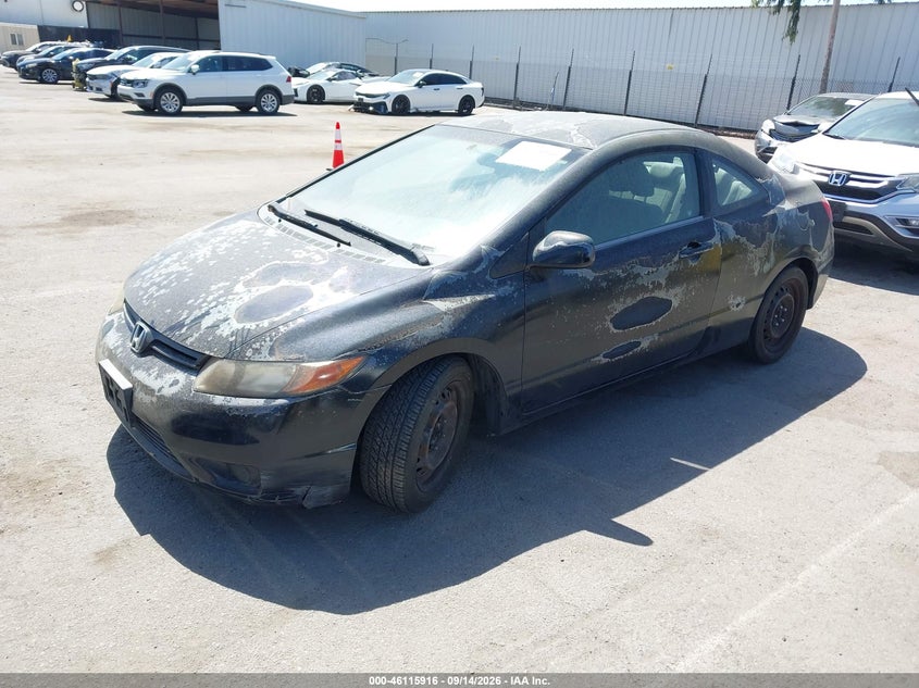2007 Honda Civic, Front End, IAAI, VIN 2HGFG11667H568548 — photo 2