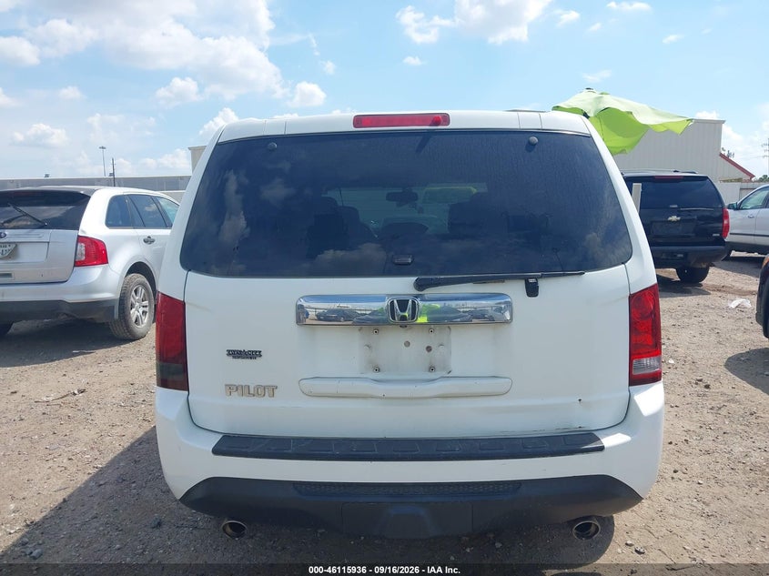 HONDA PILOT 2014 VIN 5FNYF3H51EB004067