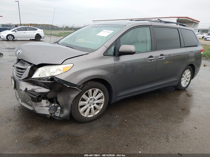 Vin: 5tddk3dc0ds069520, lot: 46615657, toyota sienna xle 7 passenger 20132