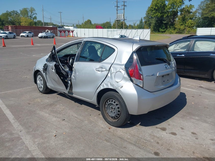 Vin: jtdkdtb34g1126078, lot: 46615666, toyota prius c one 20163