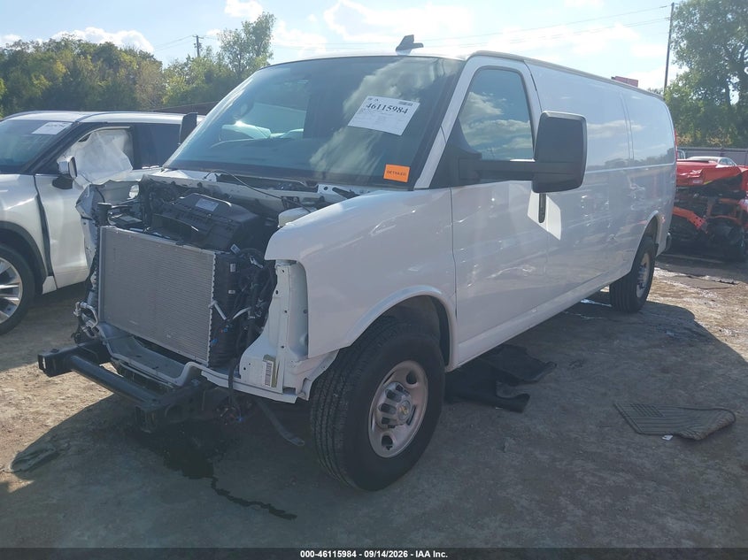 Vin: 1gcwgbf79s1259816, lot: 46615700, chevrolet express cargo rwd 2500 extended wheelbase wt 20252