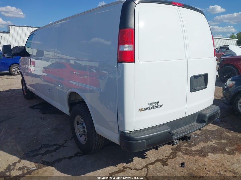 Vin: 1gcwgbf79s1259816, lot: 46615700, chevrolet express cargo rwd 2500 extended wheelbase wt 20253