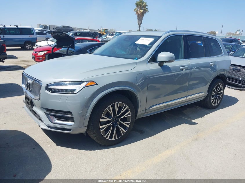 Vin: yv4h60le8r1246582, lot: 46615728, volvo xc90 recharge plug-in hybrid t8 plus 6-seater 20242