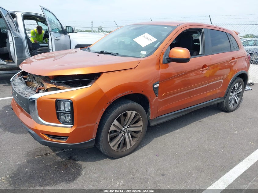 Vin: ja4apuau1mu008738, lot: 46615730, mitsubishi outlander sport 2.0 be 2wd/2.0 es 2wd/2.0 le 2wd/2.0 s 2wd 20212