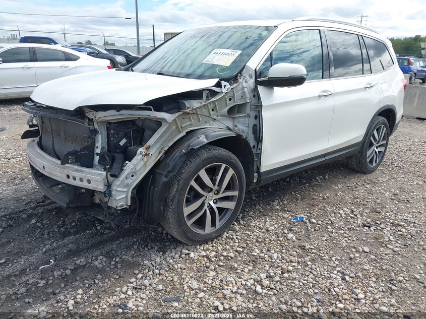 Vin: 5fnyf6h06hb007525, lot: 46615739, honda pilot elite 20172