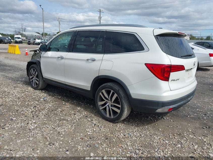 Vin: 5fnyf6h06hb007525, lot: 46615739, honda pilot elite 20173