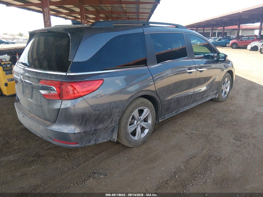 Vin: 5fnrl6h76jb038080, lot: 46615758, honda odyssey ex-l 20184