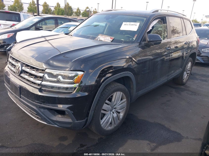 Vin: 1v2ur2ca7kc570472, lot: 46615772, volkswagen atlas 3.6l v6 se w/technology 20192